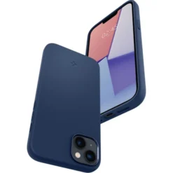 Spigen Iphone 14 Plus|Apple-Etui iPhone 14 Plus Silicone Fit Mag Magsafe Navy Blue