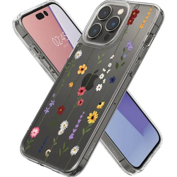 Spigen Iphone 14 Pro|Apple-Etui iPhone 14 Pro Cyrill Cecile Flower Garden