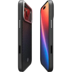 Spigen Iphone 17 Pro Max|Apple-ETUI IPHONE 17 PRO ENZO ARAMID ”T” MAG MAGSAFE BLACK/SILVER