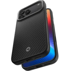 Spigen Iphone 17 Pro Max|Apple-ETUI IPHONE 17 PRO ENZO ARAMID ”T” MAG MAGSAFE BLACK/SILVER