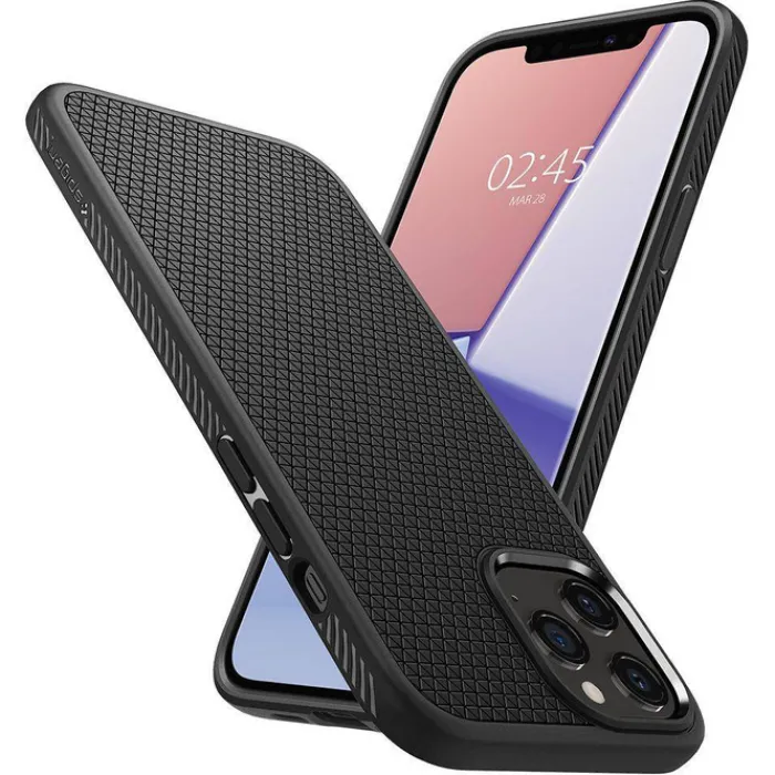Spigen Iphone 12 Pro|Apple-Etui iPhone 12 / 12 Pro Liquid Air Matte Black Czarne Case