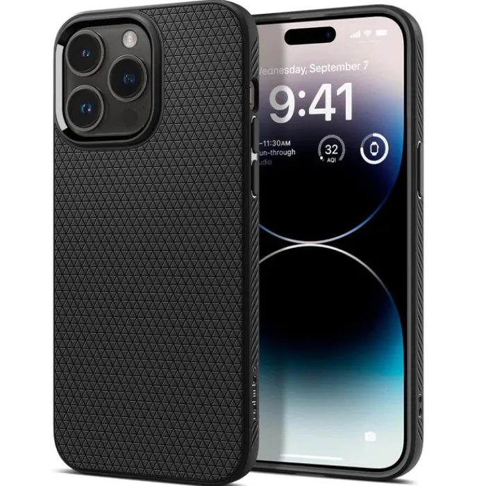 Spigen Iphone 14 Pro|Apple-Etui iPhone 14 Pro Liquid Air Matte Black Case