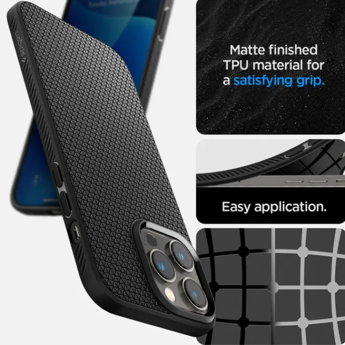 Spigen Iphone 14 Pro|Apple-Etui iPhone 14 Pro Liquid Air Matte Black Case