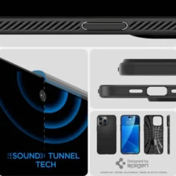 Spigen Iphone 14 Pro|Apple-Etui iPhone 14 Pro Liquid Air Matte Black Case