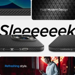 Spigen Iphone 14 Pro|Apple-Etui iPhone 14 Pro Liquid Air Matte Black Case