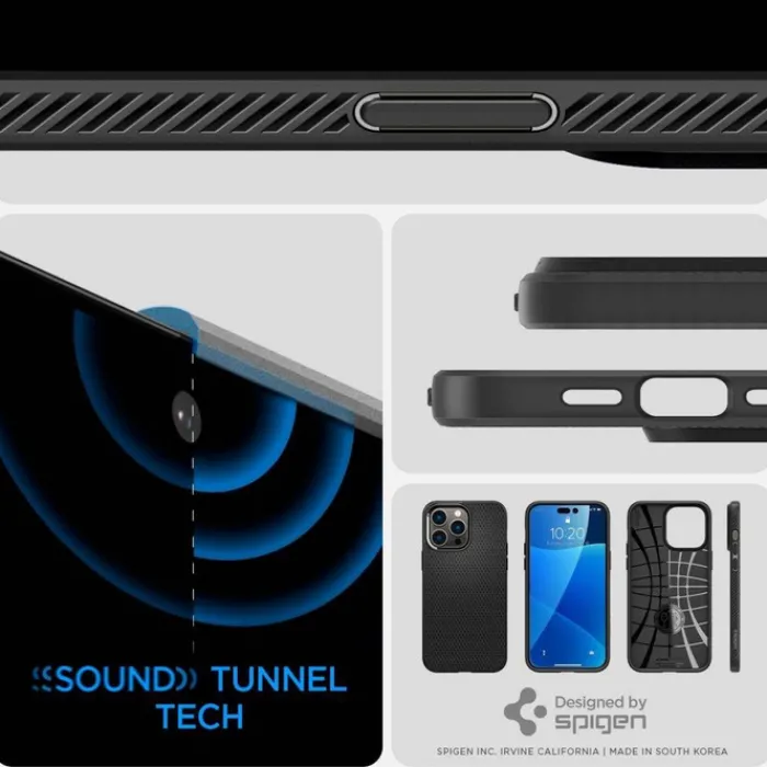 Spigen Iphone 14 Pro|Apple-Etui iPhone 14 Pro Liquid Air Matte Black Case