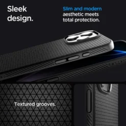 Spigen Iphone 16 Pro Max|Iphone 16 Pro Max-ETUI IPHONE 16 PRO MAX LIQUID AIR ”T” MAG MAGSAFE MATOWE CZARNE
