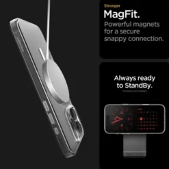 Spigen Iphone 16 Pro Max|Iphone 16 Pro Max-ETUI IPHONE 16 PRO MAX THIN FIT MAG MAGSAFE PRZEZROCZYSTE/BIAŁE