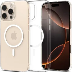 Spigen Iphone 16 Pro Max|Iphone 16 Pro Max-ETUI IPHONE 16 PRO MAX THIN FIT MAG MAGSAFE PRZEZROCZYSTE/BIAŁE