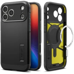 Spigen Iphone 17 Pro Max|Apple-ETUI IPHONE 17 PRO MAX TOUGH ARMOR ”T” MAG MAGSAFE CZARNE