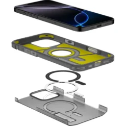 Spigen Iphone 16 Pro Max|Iphone 16 Pro Max-ETUI IPHONE 16 PRO MAX TOUGH ARMOR ”T” MAG MAGSAFE FROST BLACK