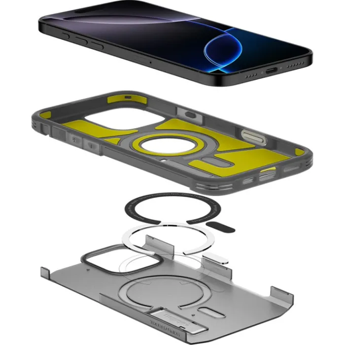 Spigen Iphone 16 Pro Max|Iphone 16 Pro Max-ETUI IPHONE 16 PRO MAX TOUGH ARMOR ”T” MAG MAGSAFE FROST BLACK