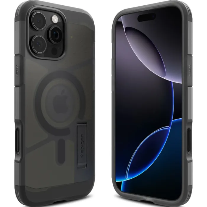 Spigen Iphone 16 Pro Max|Iphone 16 Pro Max-ETUI IPHONE 16 PRO MAX TOUGH ARMOR ”T” MAG MAGSAFE FROST BLACK