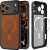 Spigen Iphone 17 Pro Max|Apple-ETUI IPHONE 17 PRO MAX ULTRA HYBRID MAG MAGSAFE FROST BLACK/ORANGE