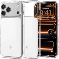 Spigen Iphone 17 Pro Max|Apple-ETUI IPHONE 17 PRO MAX ULTRA HYBRID ”T” MAG MAGSAFE CLEAR/WHITE