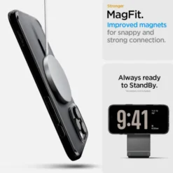 Spigen Iphone 16 Pro Max|Iphone 16 Pro Max-ETUI IPHONE 16 PRO MAX ULTRA HYBRID ”T” MAG MAGSAFE MATOWE CZARNE