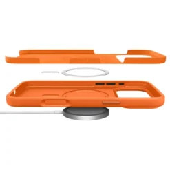 Spigen Iphone 17 Pro|Apple-ETUI IPHONE 17 PRO SILICONE FIT MAG MAGSAFE COSMIC ORANGE