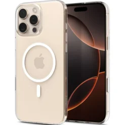 Spigen Apple|Iphone 16 Pro-ETUI IPHONE 16 PRO THIN FIT MAG MAGSAFE PRZEZROCZYSTE/BIAŁE