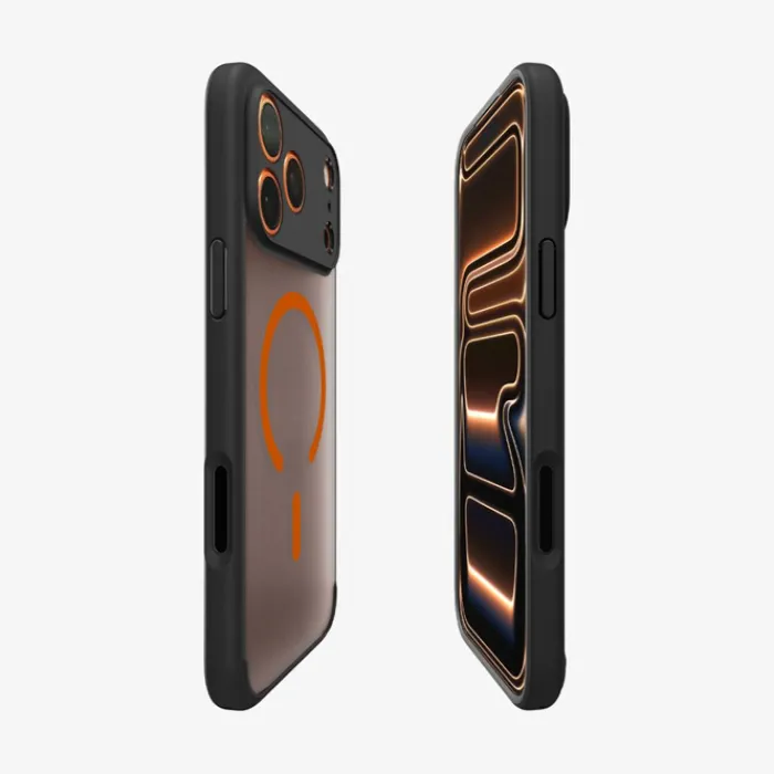 Spigen Iphone 17 Pro|Apple-ETUI IPHONE 17 PRO ULTRA HYBRID MAG MAGSAFE FROST BLACK/ORANGE