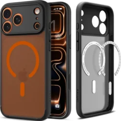 Spigen Iphone 17 Pro|Apple-ETUI IPHONE 17 PRO ULTRA HYBRID MAG MAGSAFE FROST BLACK/ORANGE