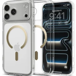 Spigen Iphone 17 Pro|Apple-ETUI IPHONE 17 PRO ULTRA HYBRID MAG MAGSAFE CLEAR/GOLD