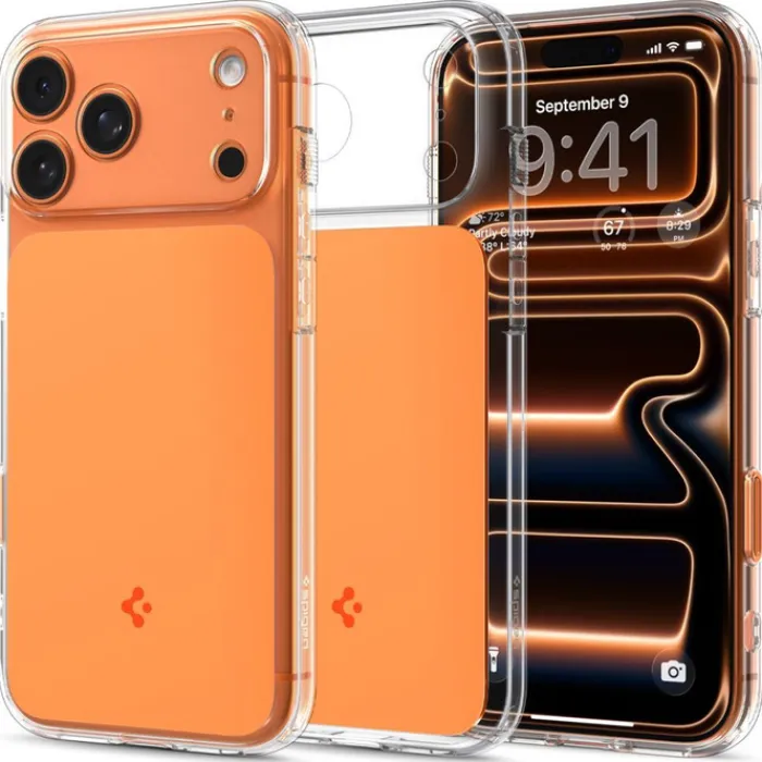 Spigen Iphone 17 Pro|Apple-ETUI IPHONE 17 PRO ULTRA HYBRID ”T” MAG MAGSAFE GLOSSY ORANGE