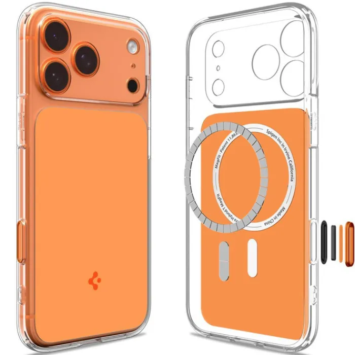 Spigen Iphone 17 Pro|Apple-ETUI IPHONE 17 PRO ULTRA HYBRID ”T” MAG MAGSAFE GLOSSY ORANGE