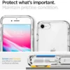 Spigen Iphone Se 2020|Iphone 7-Etui iPhone SE 2022 2020 7 8 Ultra Hybrid Przezroczyste Clear Przezroczysty Case