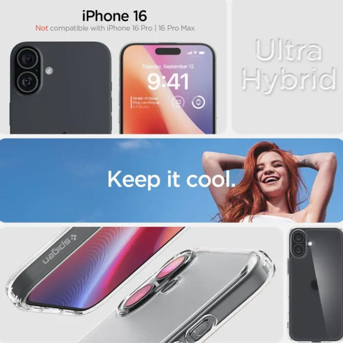 Spigen Apple|Iphone 16-ETUI IPHONE 16 ULTRA HYBRID MATOWE PRZEZROCZYSTE