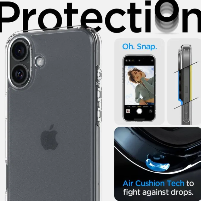 Spigen Apple|Iphone 16-ETUI IPHONE 16 ULTRA HYBRID MATOWE PRZEZROCZYSTE