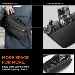 Spigen Etui Saszetki-ETUI KD410 SLING BAG KLASDEN BLACK