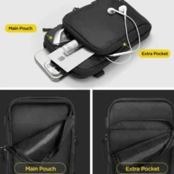 Spigen Etui Saszetki-ETUI KD400 UNIVERSAL CROSS BAG KLASDEN BLACK