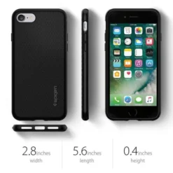 Spigen Iphone Se 2020|Iphone 7-Etui Liquid Air Apple iPhone SE 2022 2020 7 8 Black Czarne Case