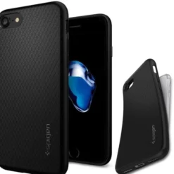 Spigen Iphone Se 2020|Iphone 7-Etui Liquid Air Apple iPhone SE 2022 2020 7 8 Black Czarne Case
