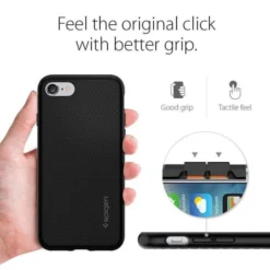 Spigen Iphone Se 2020|Iphone 7-Etui Liquid Air Apple iPhone SE 2022 2020 7 8 Black Czarne Case