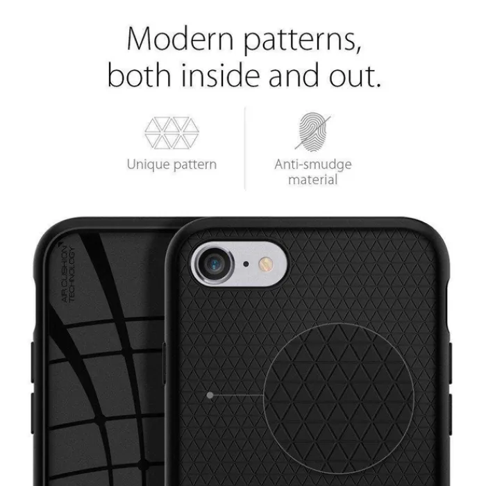Spigen Iphone Se 2020|Iphone 7-Etui Liquid Air Apple iPhone SE 2022 2020 7 8 Black Czarne Case