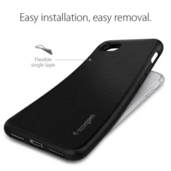 Spigen Iphone Se 2020|Iphone 7-Etui Liquid Air Apple iPhone SE 2022 2020 7 8 Black Czarne Case
