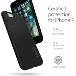 Spigen Iphone Se 2020|Iphone 7-Etui Liquid Air Apple iPhone SE 2022 2020 7 8 Black Czarne Case