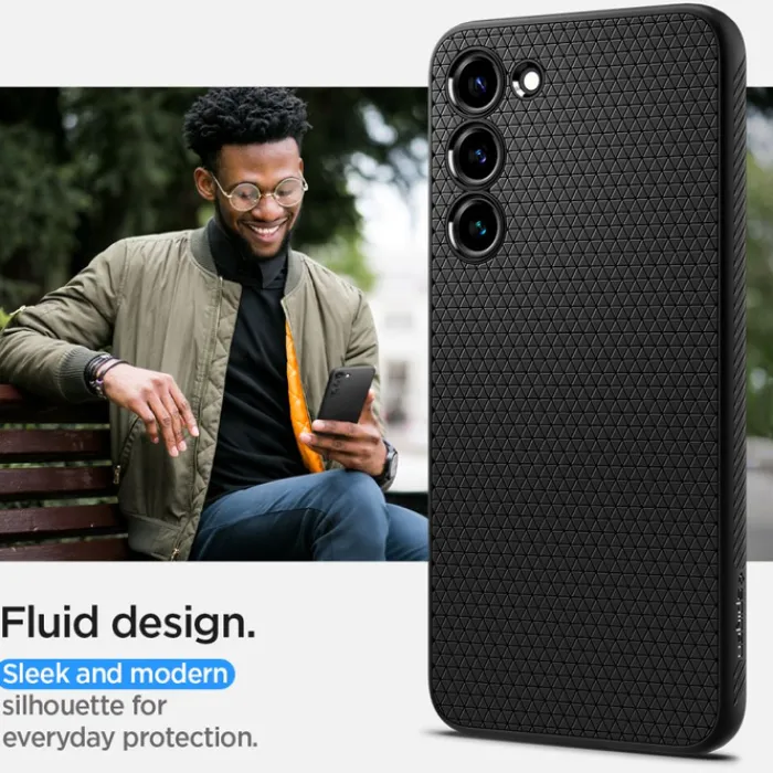 Spigen Samsung|Galaxy S23-Etui Liquid Air Galaxy S23 Matte Black Case