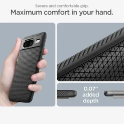 Spigen Google|Pixel 8-Etui Liquid Air Google Pixel 8 Matte Black Case