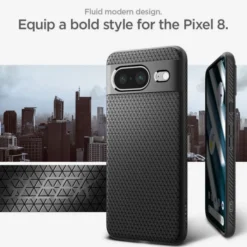 Spigen Google|Pixel 8-Etui Liquid Air Google Pixel 8 Matte Black Case
