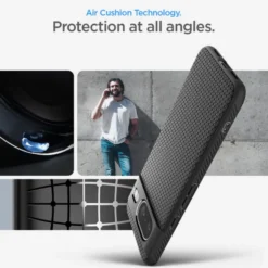 Spigen Google|Pixel 8-Etui Liquid Air Google Pixel 8 Matte Black Case