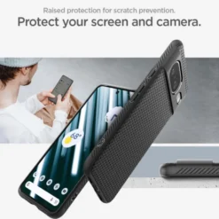 Spigen Google|Pixel 8-Etui Liquid Air Google Pixel 8 Matte Black Case