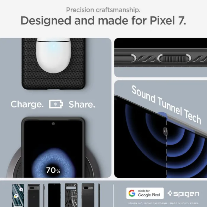Spigen Google|Pixel 7-ETUI LIQUID AIR GOOGLE PIXEL 7 ETUI MATTE BLACK