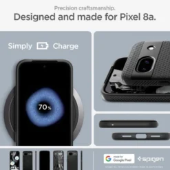 Spigen Pixel 8A|Google-Etui Liquid Air Google Pixel 8a Matte Black