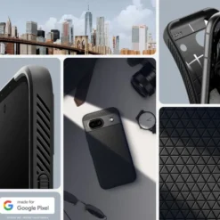 Spigen Pixel 8A|Google-Etui Liquid Air Google Pixel 8a Matte Black