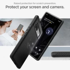 Spigen Google|Pixel 7A-Etui Liquid Air Google Pixel 7A Matte Black Case