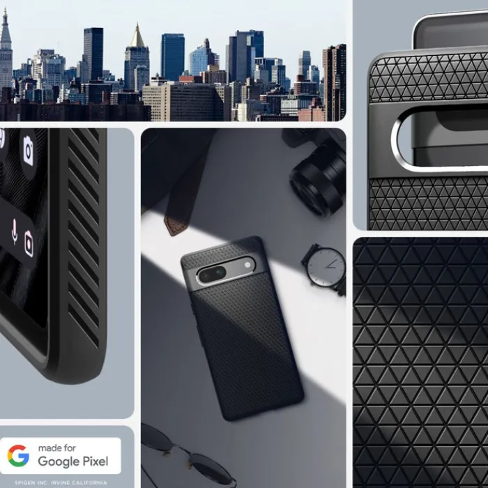 Spigen Google|Pixel 7A-Etui Liquid Air Google Pixel 7A Matte Black Case