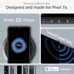 Spigen Google|Pixel 7A-Etui Liquid Air Google Pixel 7A Matte Black Case