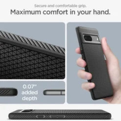 Spigen Google|Pixel 7A-Etui Liquid Air Google Pixel 7A Matte Black Case